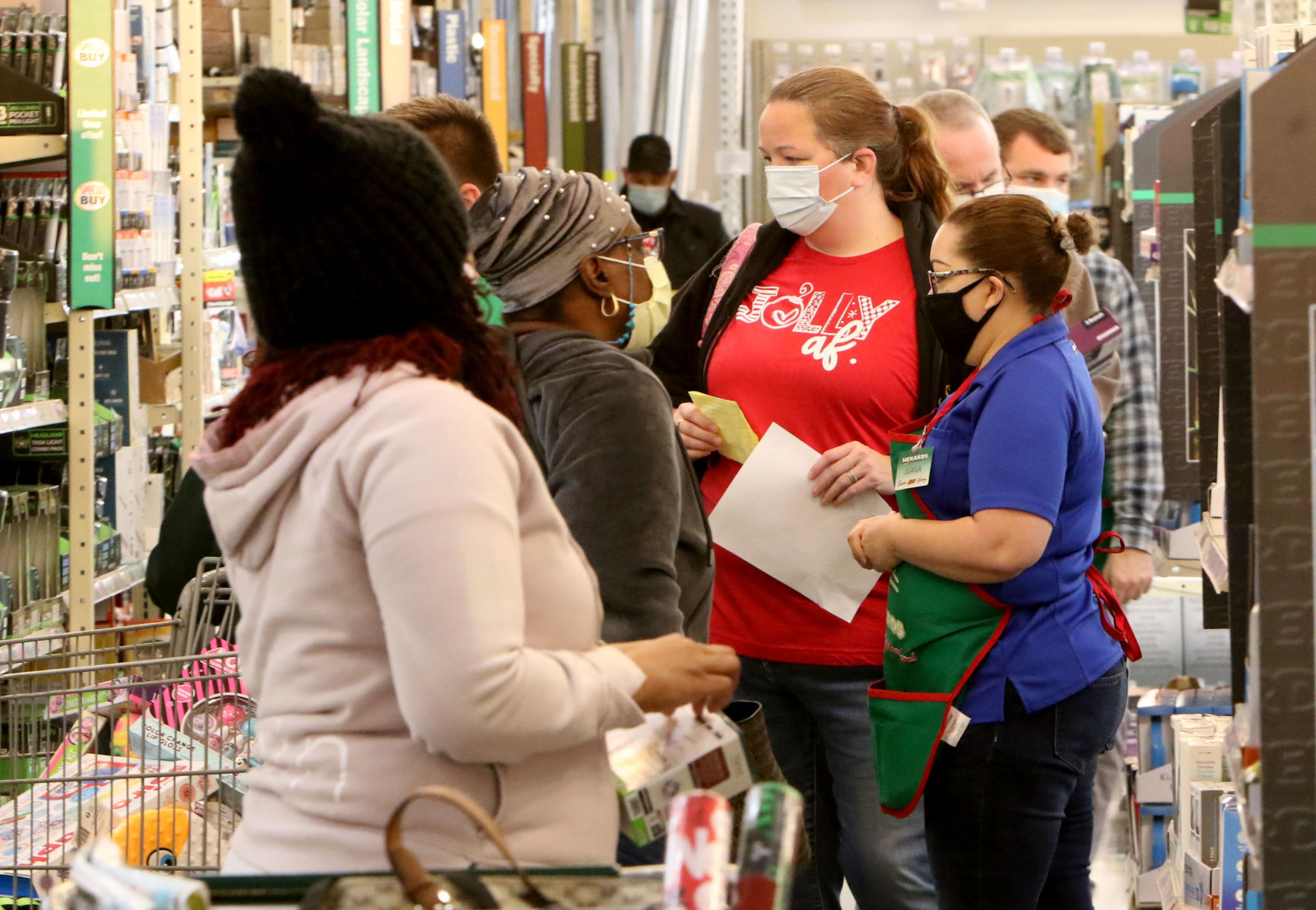 Black Friday shoppers, Schererville Menard's